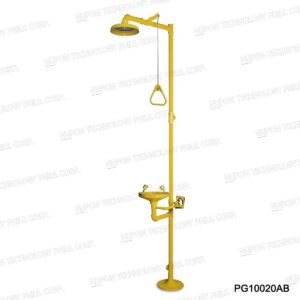 ABS Bowl Combination Emergency Shower And Eyewash Without Foot Pedal