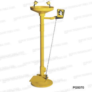ABS Bowl Pedestal Mounted Eyewash With Foot Pedal