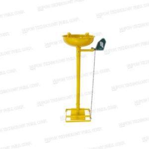 Stainless Steel Bowl Pedestal Mounted Emergency Eyewash With Foot Pedal